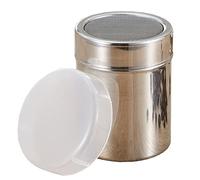 Kitchen Strainer, Ice Sugar Sprinkler, Freshness Lid, Stainless Steel Sprinkling Flour Sieve, Patisserie Shaker Chocolate Icing, Kitchen Sieve (Length 7 x 12.7 cm)