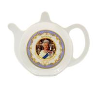 Kitchen, Table Teabag, Teaspoon Tidy. Souvenir Commemorating Hm Queen Elizabeth Ii . H10 X W13 X D2 Cm