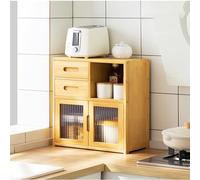 Kitchen Tabletop Storage Cabinet Kitchen Cupboard Sideboard Countertop Storage Cabinet Kitchen Rack Dish Storage Cupboard Multifunctional Multi-layer Spice Storage Rack 42*23*48cm primarycolor