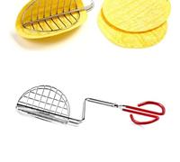 Kitchen Taco Shell Tong, Stainless Steel Taco Press Fryer Mold Taco Shaper with Long Handle for Making Homemade Taco Shells