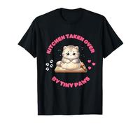Kitchen Taken Over by Tiny Paws - Funny Cat Mom Baking Gift T-Shirt