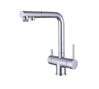 Kitchen Tap, 3 Way Drinking Mixer Tap with Pull Out Sprayer and Swivel Spout for Water Filtration and Kitchen Sink