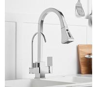 kitchen tap 3 way pull out spin hot and cold water brass kitchen sink taps 3 way-chrome