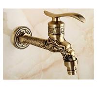 Kitchen Tap, Brass Tap Faucet Garden Bibcocks Antique Brass Dragon Carved Washing Machine Faucet Outdoor Faucet Single Cold Tap(Purple)