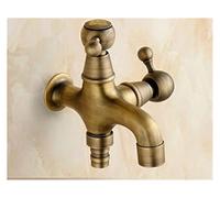 Kitchen Tap, Brass Tap Faucet Garden Bibcocks Antique Brass Dragon Carved Washing Machine Faucet Outdoor Faucet Single Cold Tap(Blu)