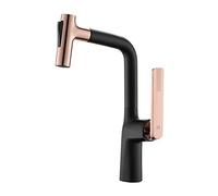 Kitchen Tap Copper Kitchen Tap with Pull-Out Spray and 360-Degree Rotation for Sink Washing Faucet (Color : 5)