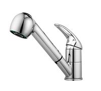 Kitchen Tap Extendible Tap Bathroom Mixer Tap with Stainless Steel Shower for Cold and Hot Water