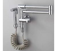 Kitchen Tap, Faucet Water-tap Take A Shower Water Column Bronze Tap Into Wall Basin Single Cold Kitchen Faucet Wash Basin Sink Laundry Pool Telescopic Bidet Faucet Bidet Telephone Line