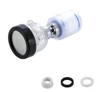 Kitchen Tap Head Clean Filter Faucet Aerator Extender,360 Rotating Anti-Splash Water Purifier Rust Sand Remover Transparent Design (A)