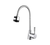 Kitchen Tap Kitchen Faucet Hot and Cold Splash-Proof Head Wash Basin Sink Universal Rotatable Faucet Stainless Steel Into The Wall Into The Wall