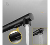 Kitchen Tap Mixer with Pull Out Sprayer and 360° Swivel Spout, Magnetic Docking Spray Head, 2-Mode Water Flow, Stainless Steel Finish fo