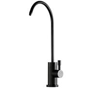 Kitchen Tap Modern 360 Rotation Kitchen Sink Purifier Faucet Fits Reverse Osmosis Systems 1/4''-Black(Nero)