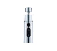 Kitchen Tap Spray Head Three ModesFaucet Extender Head Water Saver Home Extended Shower Spray Filter(Silevr)