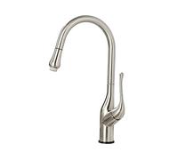 Kitchen Tap Touchless Faucet Stainless Steel Sink Mixer Pull-Out 2 Function Hot and Cold Water 360°Faucet Black(Nero)