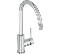 Kitchen Tap with Pull Out Shower 360 Degree Swivel Spout Water and Energy Saving Knurled Handle for Perfect Grip Jacob DELAFON Edgar E23309-CP