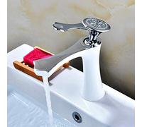 Kitchen Taps Basin Faucets Deck Mounted Gold Tap Bathroom Water Faucet Mixer Carving on Handle Top Torneira Lavatório