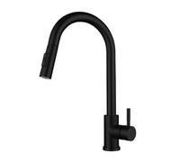 Kitchen Taps,Kitchen Sink Faucet for Bar Farmhouse Commercial,Smart Touch Faucets,Pull Out Sensor Faucet,Single Handle Dual Outlet Water Modes Mixer Faucet(Color:Black No Sensor)