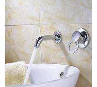 Kitchen Taps Kitchen Tap Faucet Chrome Finish Sink Faucet A Handle Hot and Cold Water Mounted On The Wall