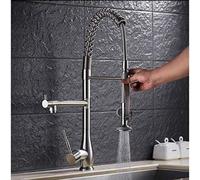 Kitchen Taps Tap Faucet Brushed Nickel Pull Down Spring Sink Swivel Spout Elevated Tank Mixer Torneira Cozinha