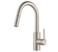 Kitchen taps with Pull Out Spray,Mixer tap 2 Functions,hot and Cold Brass Brushed Swivel, Sink,Faucet