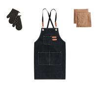 Kitchen Textiles Set RAPHANUS Black