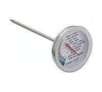 KITCHEN THERMOMETER STAINLESS OVEN BBQ CHICKEN VEAL PORK TURKEY PROBE COMPASS