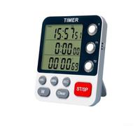 Kitchen Timer, 3-Channel Count Up/Down Cooking Reminder with Loud Alarm