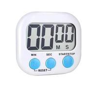 Kitchen Timer Big Digits Loud Alarm Backing Stand For Cooking Baking White Game Timer (White, One Size)