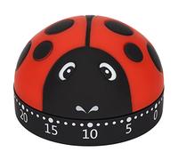 Kitchen Timer Cooking Timer Ladybug Look Time Management Timer with 70db Alarm for Kitchen Cooking Homework Running Stainless Steel Rubber Material Lightweight Portable