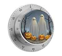 Kitchen Timer Cooking Witchcraft Images Printed Timer Clock with Loud Alarm No Batteries Magnetic Backing Required Wind Up Timer