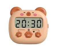 Kitchen Timer, Cute Cartoon Kids Animal Countdown Timer, Digital Cooking Timers with Magnetic, LCD Large-Screen Visual Clock for Cooking Bake Sport Game (Capybara)