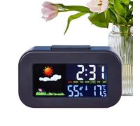 Kitchen Timer Digital - Weather Monitoring Smart Multifunctional Home Supplies,Boys Alarm Clock - for Bedroom Children Travel Bedside Room Birthday Night Day Home Offices Nursery Dorm