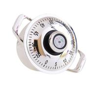 Kitchen Timer for Cooking - 60 Minute Wind Up Mechanical Kitchen Timer | Visual Loud Alarm Stainless Steel Pot Shape | Manual Countdown, No Batteries, Home School Classroom Office Study Baking, 7x10cm