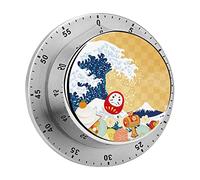 Kitchen Timer Japanese Elements Japan Wave Timer Magnetic Timer Mechanical Timer For Home Baking Cooking Oven