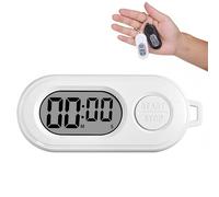 Kitchen Timer Key/chain, Digital Countdown Timer with LCD Screen, Portable Mini Digital Clock for Cooking, Stopwatch Key/chain for Sports and Kitchen Use, Countdown Ti/mer, Mini Digi/tal Clock(WHITE)