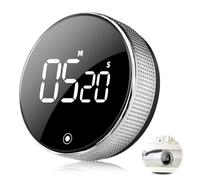 Kitchen Timer, Magnetic Productivity Timer with Large Digital LED Display, Adjustable Visual Pomodoro, Desk Alarm for Cooking Baking Studying, 99 Min Countdown or Countup, 3 Volume Levels