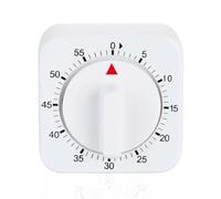 Kitchen Timer Mechanical, Timers for Cooking, 60-Minute/1 Hour Wind-Up Mechanical, Battery-Free Square Egg Timer for Cooking, Baking, Exercise and Study, Countdown Square Cooking Clock