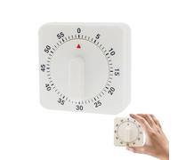 Kitchen Timer Mechanical,Waterproof Manual Cooking Timers for Kitchen with Alarm for Cooking Egg/Oven Countdown/Boiling/Food Cook/Work/Study/Sauna 1 Hour,Cute Novelty Square Kitchencraft Time Timer