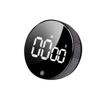Kitchen Timer, Productivity Timer with LED Digital Display for Classroom, Cooking, Fitness, Baking, Studying, Teaching Ease of Use by Kids and Adults in a Stylish Black Finish