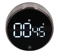 Kitchen Timer Rotating Silent Magnetic Suction Kids Study Timer, LED Countdown Timer with One Button Operation, for Cooking Baking Classroom Autism ADHD Time Management