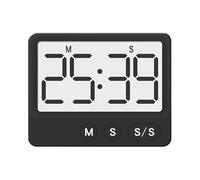 Kitchen Timer, Silent Time Management Tool - Kitchen Timer with Large Digits - for Classroom School Home Students Chef Sports Enthusiasts Adults