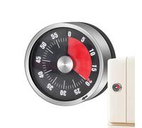Kitchen Timer - Stainless Steel Mechanical Cooking Tool, Countdown Alarm for Preparing Home Meals, Learning Time Management, Loud Mechanical Timer with | Cooking Machines for Class