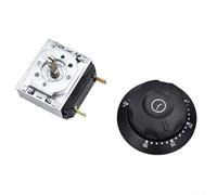 Kitchen Timer Switch With Bell For Microwave Oven Rice Cooker Steamer 30 To 120 Minutes Setting Metal And Plastic Construction 16a 250v Replacement Knob(30min)