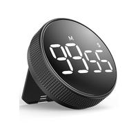 Kitchen Timers,Digital Classroom Timer for Kids, Large Magnetic LED Countdown Timer with Constant Light Function for classrooms, Quiet for Children and Teachers (Gray)