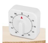 Kitchen Timers for Cooking, Square 60 Minute Mechanical Kitchen Timer, Manual Cooking Countdown Alarm Reminder, Wind up Visual Clock for Classroom, Home, Study And Cook