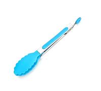 Kitchen Tongs 1pc Stainless Steel Kitchen Tongs Clip Salad Bread Cooking Food Serving Tools(Blue)
