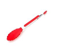 Kitchen Tongs 1pc Stainless Steel Kitchen Tongs Clip Salad Bread Cooking Food Serving Tools(Red)