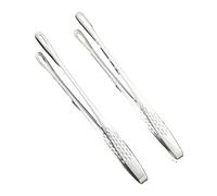 Kitchen Tongs 2pcs Kitchen Tongs Barbecue Grill Tongs Cooking Tweezers Stainless Steel Salad Meat Clip Buffet BBQ(24cm)