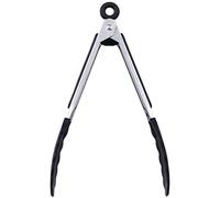 Kitchen Tongs, 7" Non-Slip Stainless Steel Tongs with Locking Clip for Cooking, BBQ, Serving, Heat Resistant, Food Grade