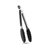 Kitchen Tongs for Cooking 9 Inch Stainless Steel Silicone Tongs for Cooking, Serving, Barbecue, Salad, Buffet